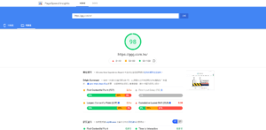 WP Rocket 啟用前後的評測分數