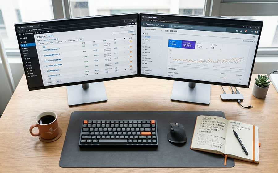 WordPress 網頁內容與對應的 JSON-LD 結構化資料標記介面